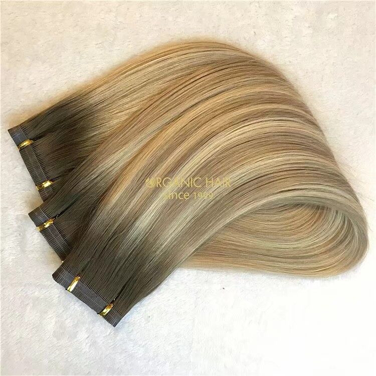 A new trend-New hybrid weft with best raw hair A114